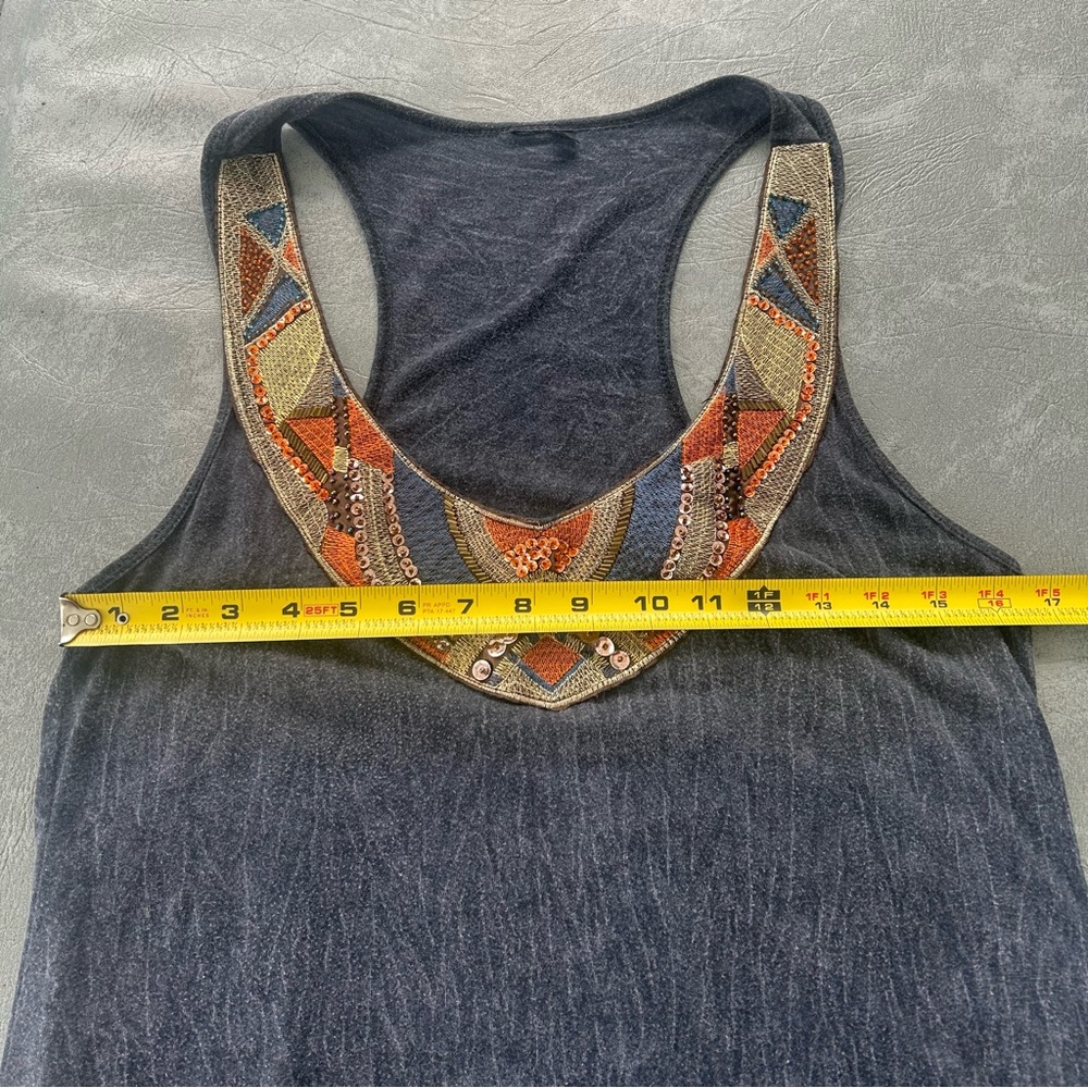 Awake Couture Beaded Tunic Racerback Tank - Picture 7 of 7